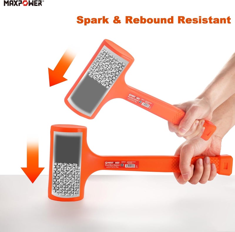 Max Power مطرقة ديد بلو، مطرقة ديد بلو 4 رطل مع مقبض مزخرف - Image 4